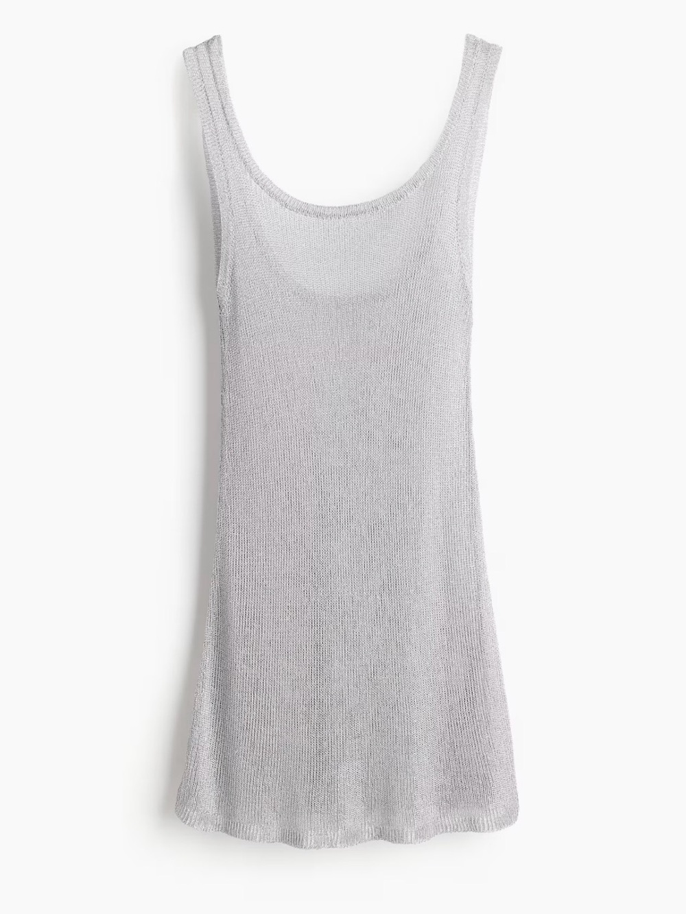 H&M Silver Sheer Knit Swim Coverup size medium - Picture 2 of 7
